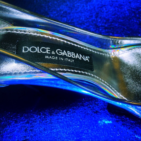 Dolce & Gabbana Cardinale Iridescente pointed-toe Pumps (Actual size 4 !!!!) - Picture 3 of 16